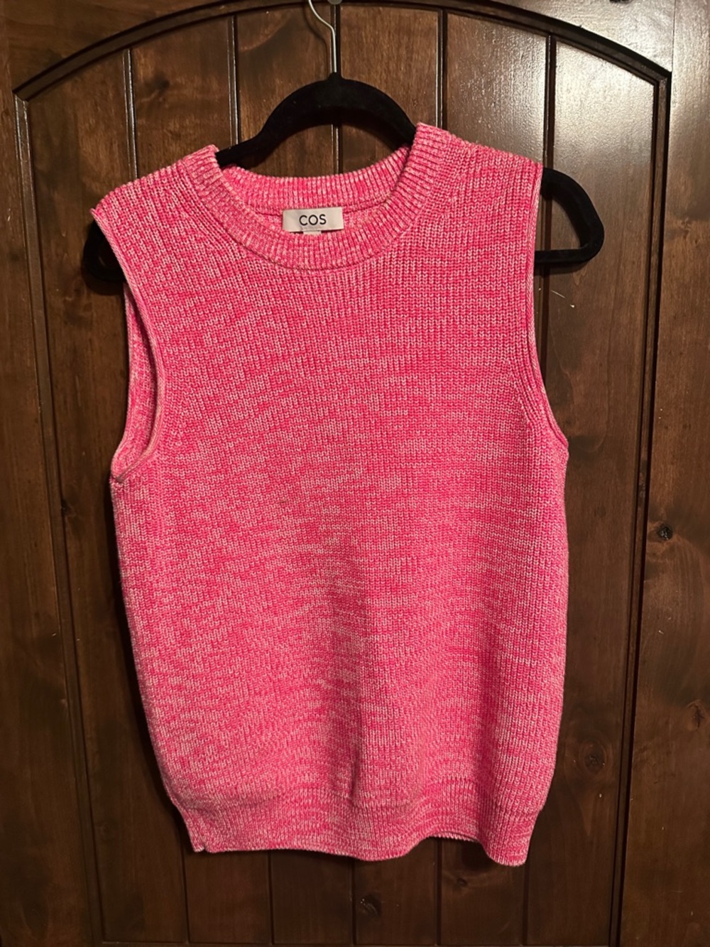 COS Pink Sleeveless Knit Vest